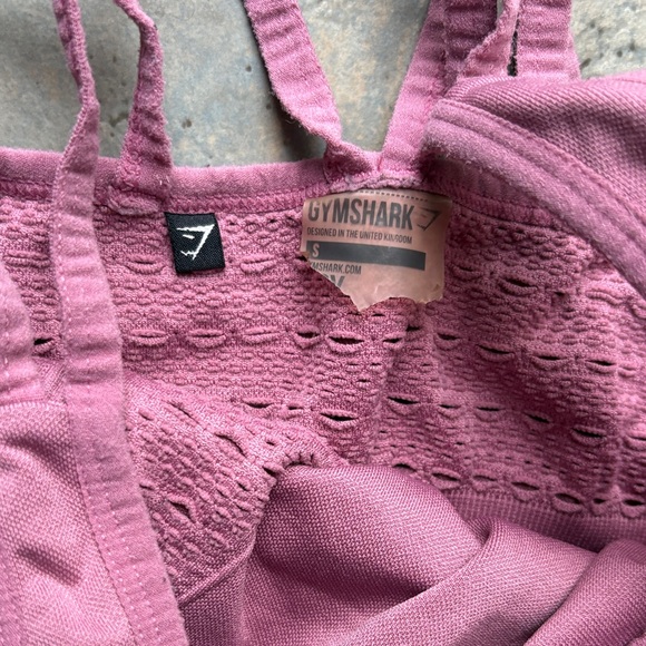 4 Gymshark Mauve Pink Grey Sports Bras,1 crop top and 1 pants Bundle Size s - Picture 7 of 14